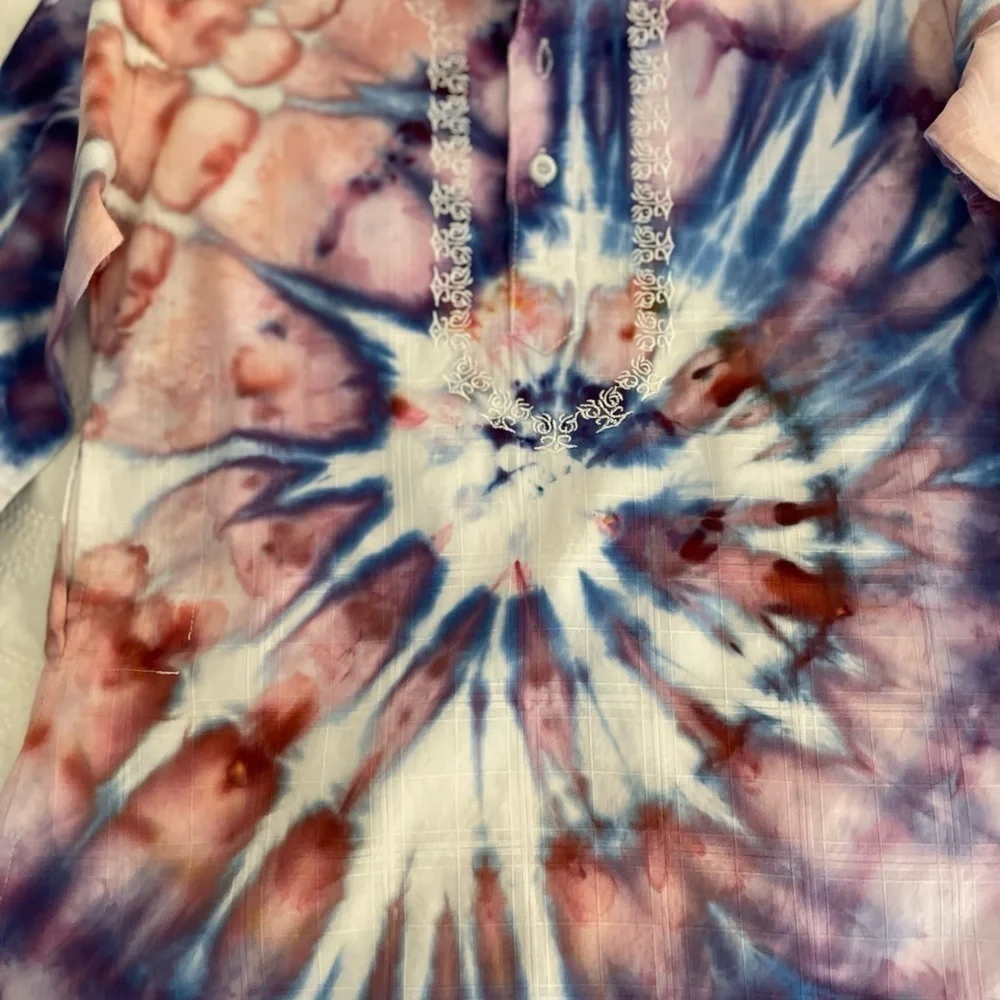 Girls hand crafted tie dyed tunic top